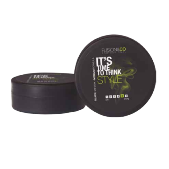 BLACK HAIR WAX – Чорний тонуючий віск середньої фіксації BLACK HAIR WAX – Чорний тонуючий віск середньої фіксації