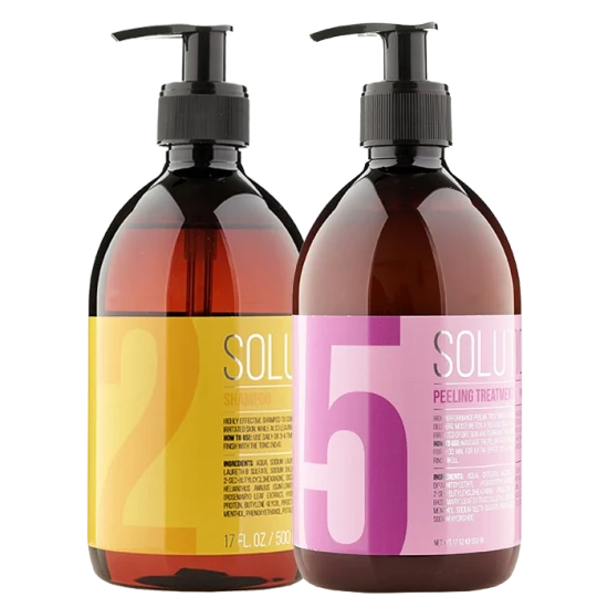 Набір Solutions від лупи та себореї для сухої шкіри голови